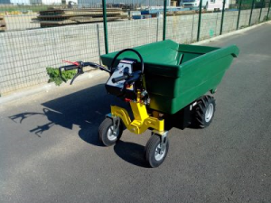 Brouette électrique avec benne en plastique