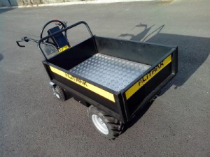 Brouette électrique avec plateau extensible