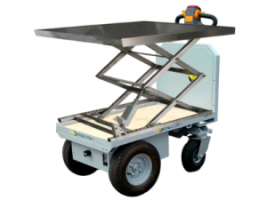 Chariot électrique avec table élévatrice