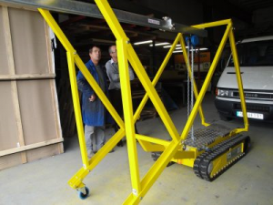 Véhicule électrique sur chenilles