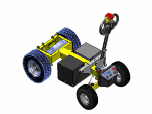 Transporteur électrique avec tête de timon